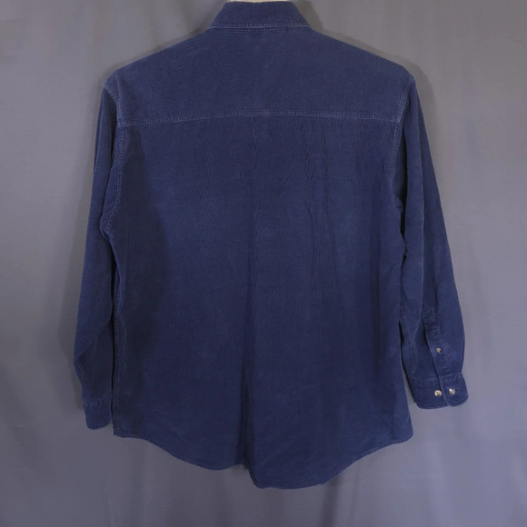Basics Corduroy Button Down Fall Halloween Thanksgiving Womens Size Med Rustic - Picture 7 of 7